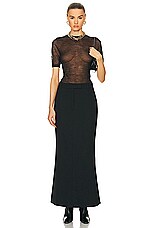 Acne Studios Maxi Skirt in Black, view 4, click to view large image.