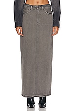 Acne Studios Denim Skirt in Anthracite Grey, view 1, click to view large image.