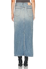 Acne Studios Denim Skirt in Light Blue, view 3, click to view large image.