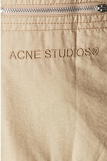 Acne Studios Ilana Cargo Skirt in Beige, view 5, click to view large image.