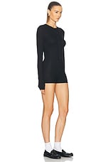 Acne Studios Evale Romper in Black, view 3, click to view large image.