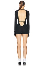 Acne Studios Evale Romper in Black, view 4, click to view large image.