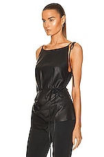 Acne Studios Sleeveless Blouse in Black, view 3, click to view large image.