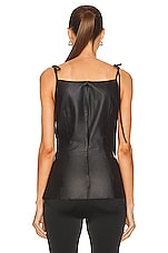 Acne Studios Sleeveless Blouse in Black, view 4, click to view large image.