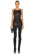 Acne Studios Sleeveless Blouse in Black, view 5, click to view large image.