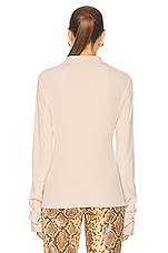 Acne Studios Lace Up Long Sleeve in Champagne Beige, view 3, click to view large image.