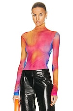 トップス Acne Studios Acne Studios Denise Angel Top in Camel & Black | FWRD