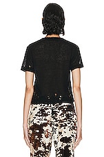 Acne Studios Butterfly Tee in Black & Red, view 3, click to view large image.