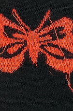 Acne Studios Butterfly Tee in Black & Red, view 5, click to view large image.