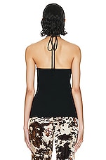 Acne Studios Halter Neck Top in Black, view 4, click to view large image.