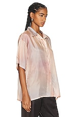 Acne Studios Button Up Pocket Top in Pink, view 2, click to view large image.