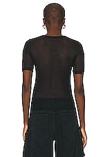 Acne Studios See Through Top in Black, view 3, click to view large image.