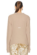 Acne Studios Vintage Henley in Concrete Grey, view 3, click to view large image.