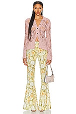 Acne Studios Button Up Long Sleeve Top in Pastel Pink, view 4, click to view large image.