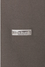 Acne Studios Vintage Henley in Faded Black, view 5, click to view large image.