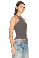 Acne Studios Basic Tank Top in Faded Black, view 2, click to view large image.