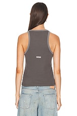 Acne Studios Basic Tank Top in Faded Black, view 3, click to view large image.