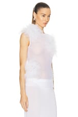 Acne Studios Sleeveless Top in White, view 2, click to view large image.