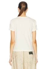 Acne Studios Etza T-shirt in Light Orange, view 3, click to view large image.