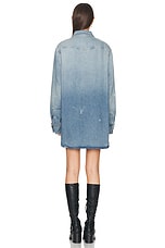 Acne Studios Button Down Top in Light Blue, view 3, click to view large image.