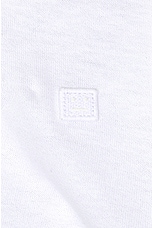 Acne Studios Nash Face Tee in White, view 6, click to view large image.