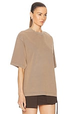 Acne Studios T Shirt in Taupe Brown, view 2, click to view large image.