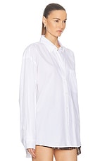 Acne Studios Button Down Shirt in White, view 2, click to view large image.