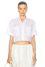 Acne Studios Sharlot Shirt in Optic White, view 1, click to view large image.