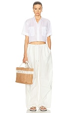 Acne Studios Sharlot Shirt in Optic White, view 4, click to view large image.