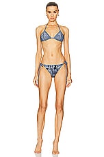 Acne Studios Bikini Set in Denim Blue, view 1, click to view large image.