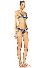 Acne Studios Bikini Set in Denim Blue, view 2, click to view large image.