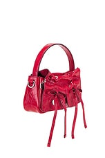 Acne Studios Multipocket Micro Crinkled Bag in Red, view 4, click to view large image.