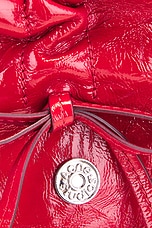 Acne Studios Multipocket Micro Crinkled Bag in Red, view 8, click to view large image.