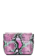 Acne Studios Musubi Wallet Crossbody Bag in Pink & Green, view 4, click to view large image.