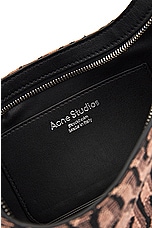 Acne Studios Platt Mini Monogram Bag in Pink & Black, view 6, click to view large image.