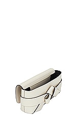 Acne Studios Musubi Elongated Bag in White & Black, view 5, click to view large image.