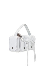 Acne Studios Multipocket Vintage Bag in White & Grey, view 4, click to view large image.
