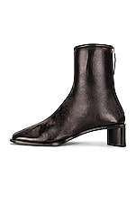 Acne Studios Pointed Ankle Boot in Black & Black, view 5, click to view large image.