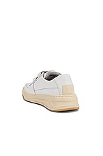 Acne Studios Steffey Sneaker in White, view 3, click to view large image.
