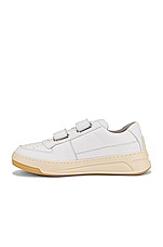Acne Studios Steffey Sneaker in White, view 5, click to view large image.