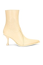 Acne Studios Heeled Boot in Cream Beige, view 1, click to view large image.