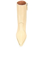 Acne Studios Heeled Boot in Cream Beige, view 4, click to view large image.
