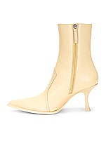Acne Studios Heeled Boot in Cream Beige, view 5, click to view large image.