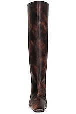 Acne Studios Kitten Heel Boot in Multi Brown, view 4, click to view large image.
