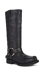 Acne Studios Moto Boot in Black, view 2, click to view large image.