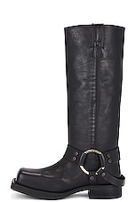 Acne Studios Moto Boot in Black, view 5, click to view large image.