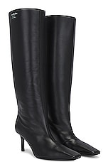Acne Studios Knee High Boot in Black, view 1, click to view large image.