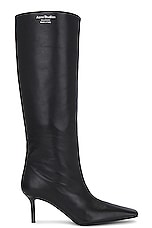 Acne Studios Knee High Boot in Black, view 2, click to view large image.