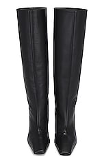 Acne Studios Knee High Boot in Black, view 4, click to view large image.