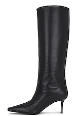 Acne Studios Knee High Boot in Black, view 5, click to view large image.